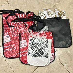Lululemon shopping bags
